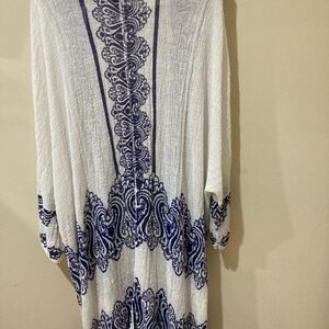 Chico’s long gauze cardigan